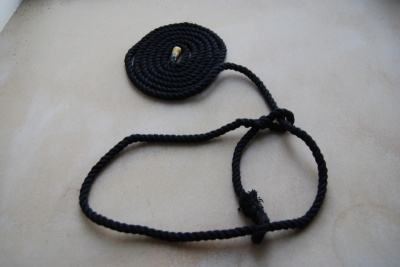 8mm Black Cotton Rope Halter