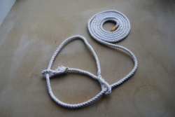 6mm Polar White Cotton Rope Halter